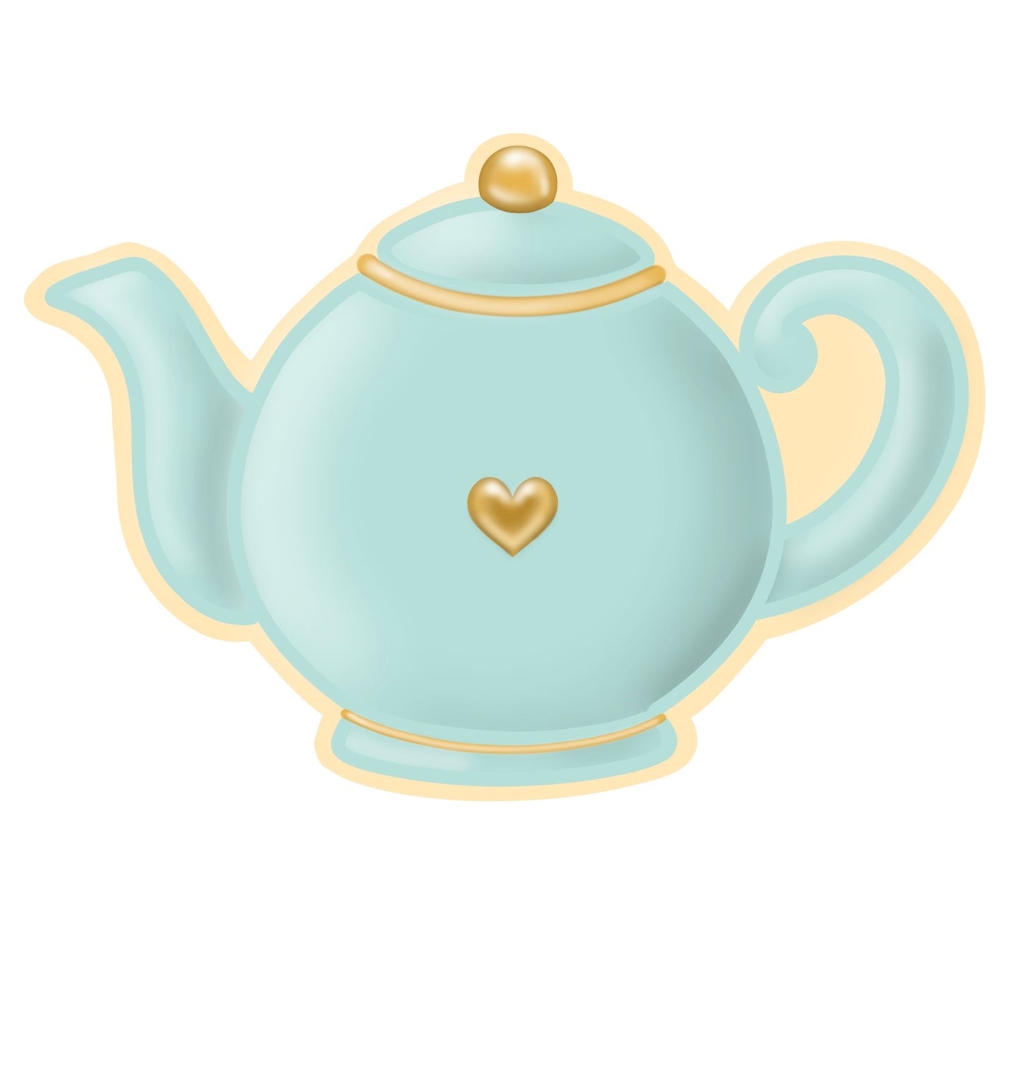 Tea and floral cookie cutters