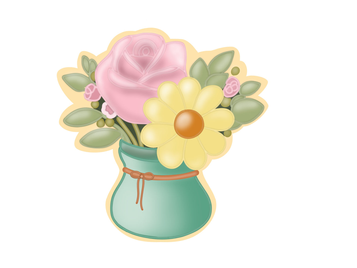 Tea and floral cookie cutters