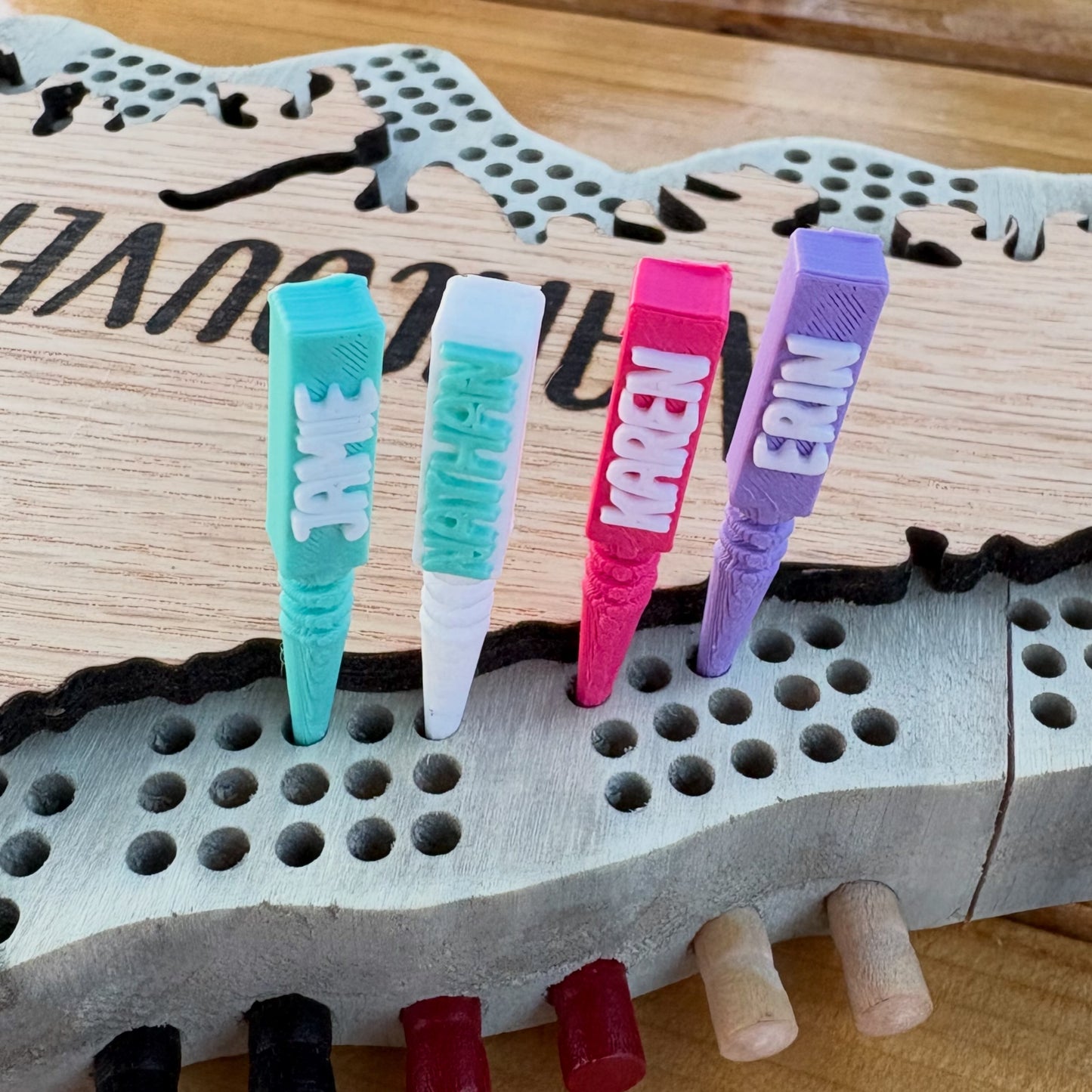 Custom Cribbage Pegs