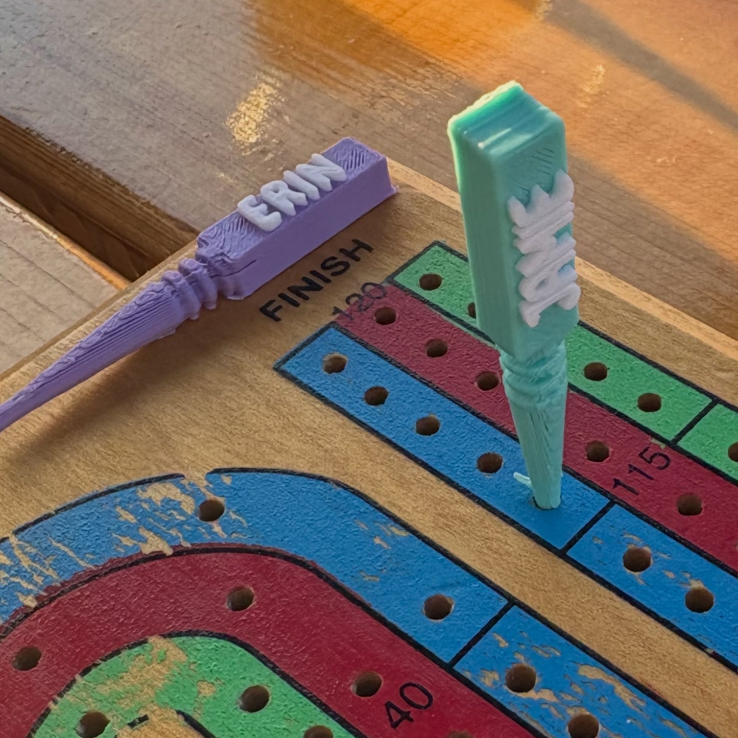 Custom Cribbage Pegs