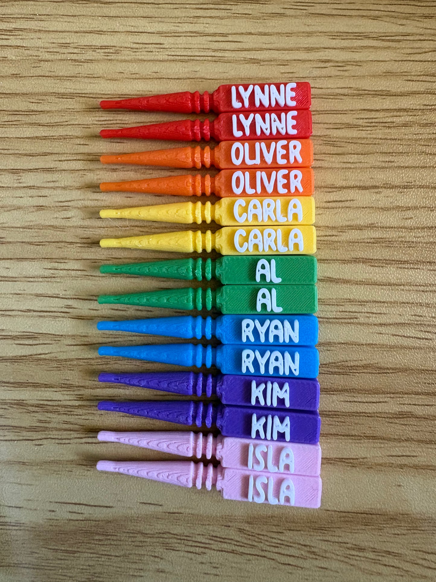 Custom Cribbage Pegs